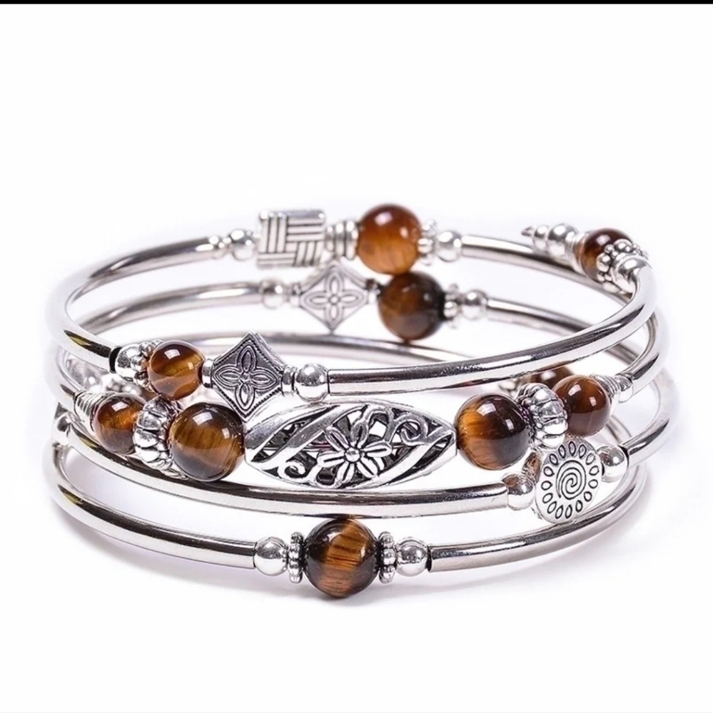 Tiger Eye Wrap Bracelet
